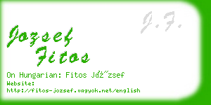 jozsef fitos business card